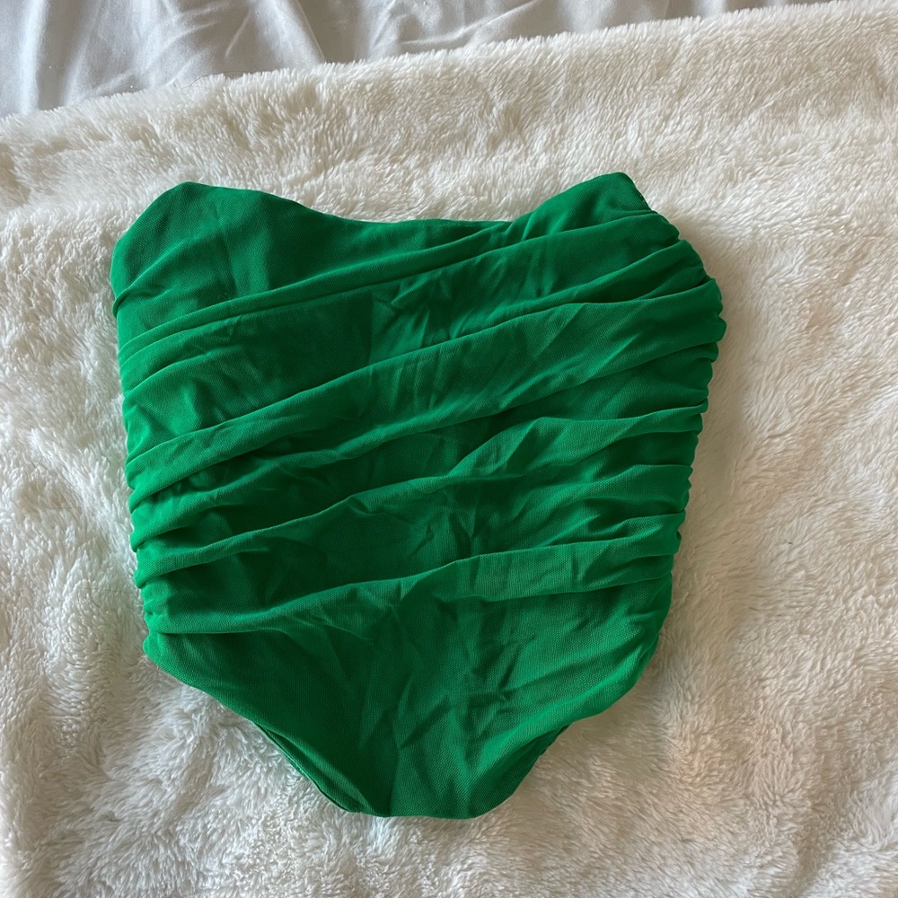 Amazon green corset top